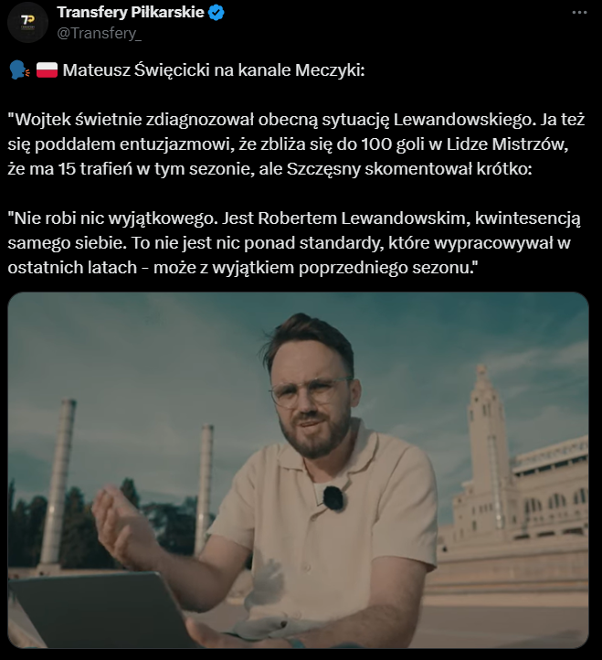 Tak Wojciech Szczęsny OCENIŁ FORMĘ Lewego xD